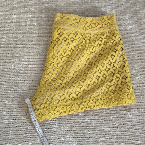 Yellow Crochet Shorts - Picture 3 of 4